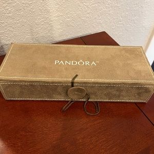 Pandora jewelry charm box with 5 Murano charms
